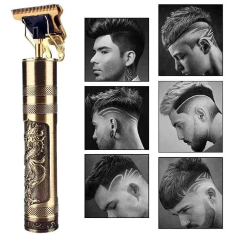 Maquininha para cortar Cabelo, Barba e Pelos - Gold Dragon